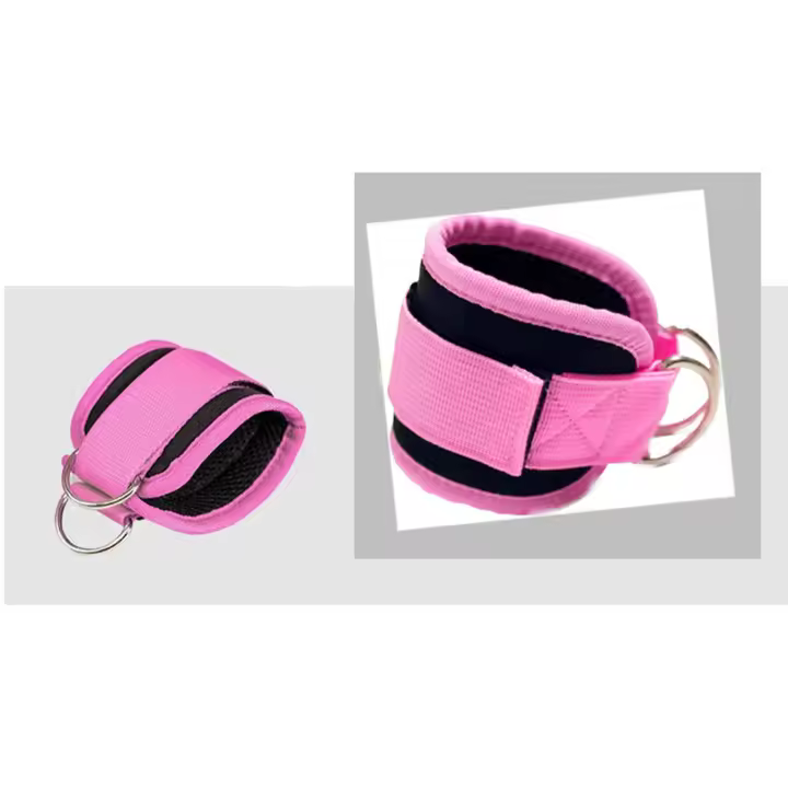 Tirantes De Rodilla Ajustables De Neopreno Con Dobles Anillos Para Entrenamiento De Piernas Y Seguridad En El Gimnasio Soporte De Tobillo Con Cubresaldas Padded Para Deportes Y Abductores - 1