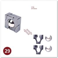 Juguete De Lógica Para Adultos Metálico De Aluminio 3D Juego De Desbloqueo De Cerraduras Laberinto Juguete De Resolución De Puzzles - details 12