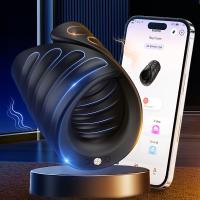 Estimulador De Glans Para Hombres Con Control Remoto Y APP Vibrador De Entrenamiento De Cabeza De Pene Con Anillo Retardador - details 6