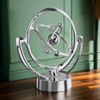 Modelo De Rotación Magnética Wobbler Tierra Movimiento Perpetuo Decoración De Escritorio Única Orbe Planetaria USB Regalo - details 6