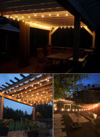Cadena De Luces LED Para Exterior G40 Bombilla Impermeable De Jardín Decoración De Navidad Con Enchufe EU/US Voltaje 110V-230V - details 8