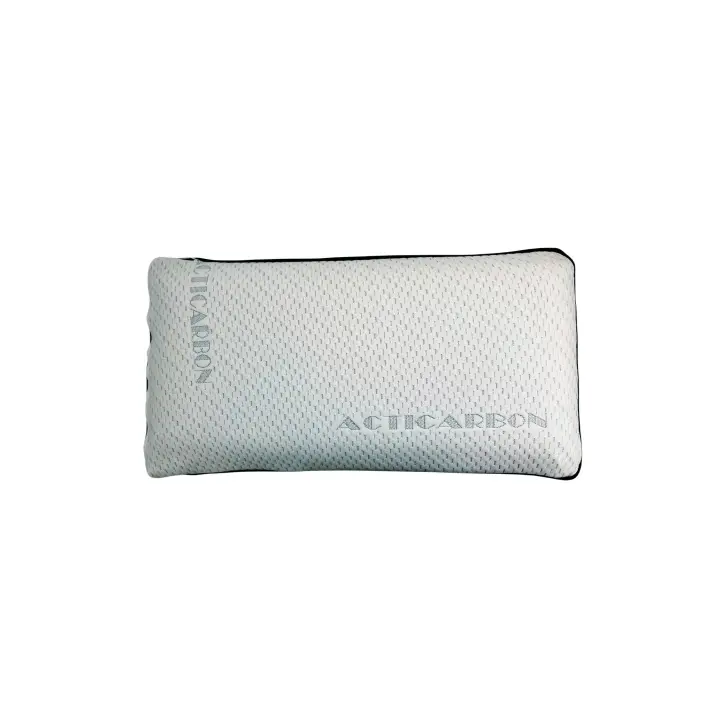 STARLEY-Almohada Viscoelástica Carbono Active con ventilación 3D,con Funda de Hilo de Plata y Tejido 3D Transpirable, cara verano e invierno, mejora de transpiración, perfecta para mejorar el des - 1
