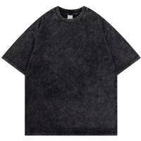 Camiseta Acid Wash Vintage Moda Casual Manga Corta Hombre Mujer Hip Hop Streetwear Harajuku Suéter De Verano De Algodón Y Poliéster - details 5