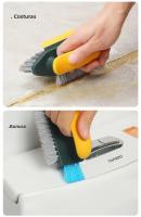 Cepillo De Limpieza 2 En 1 Para Paredes Y Piso Durable De Plástico Diseño Portátil Para Baño Cocina Y Sala De Estar - details 3