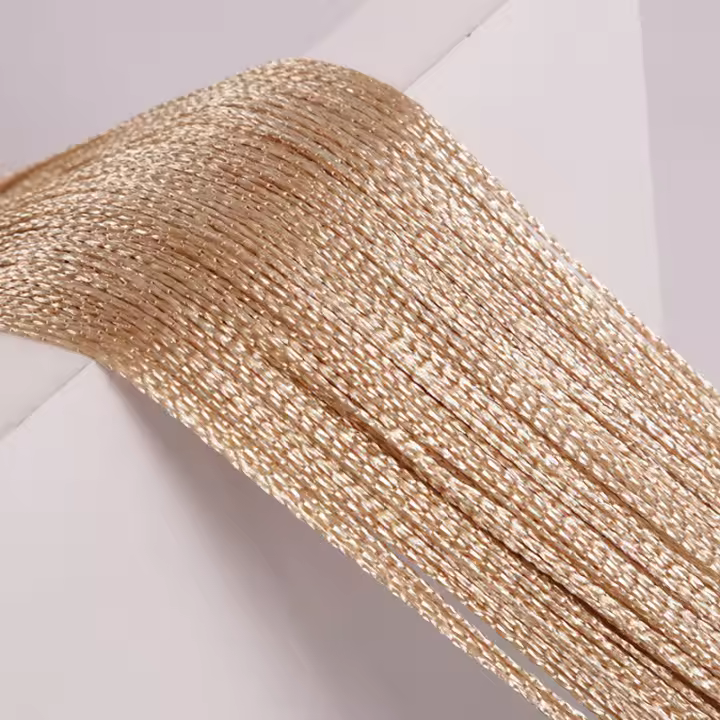 Cortina De Seda Multicolor 100X200Cm Para Decoración De Bodas Y Salones Cortina Línea Para Puerta De Casa Con Borlas Venta Directa Del Fabricante - 1