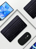 Teclado Inalámbrico Mini Retro Sin Ruido Redondo Compatible Con iPad Computadora Teléfono Tableta Tamaño 10.5 Pulgadas Marca T-WOLF - details 4