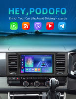 Podofo Radio de coche Android 2 Din para Volkswagen Caravelle 2015 Carplay 8+128GB AI Voice WIFI+4G DSP GPS Navegación Multimedia Reproductor de Video - details 0