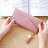 Cartera Larga De Mujer 2025 Moda En Cuero PU Suave Negro Luz Gris Rojo Con Cierre De Cremallera Sección Longitud Clutch Bolsa Moneda - details 6