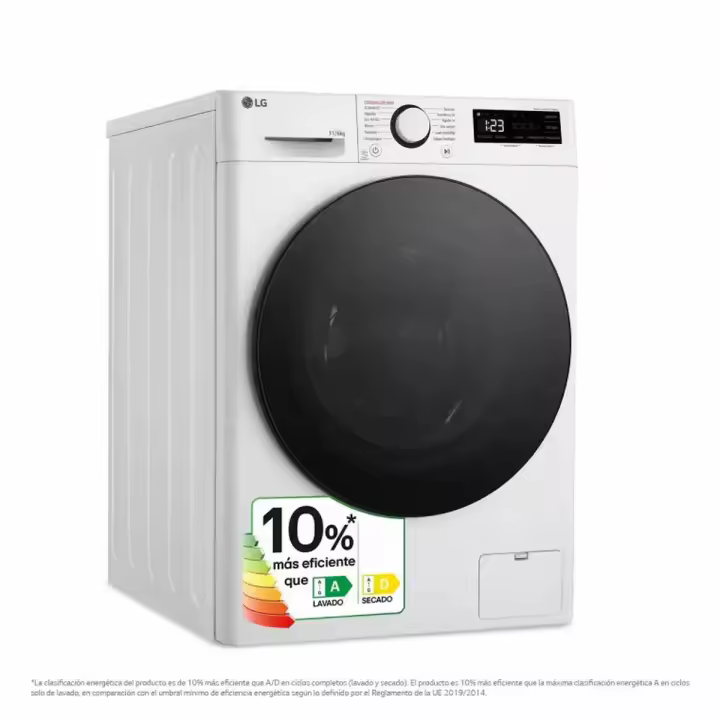 Lavadora-Secadora Inteligente LG F4DR6011AGW 11 kg/6 kg 1400 rpm - 1
