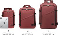 Bolsa de viaje mochila de cabina Bolsa de hombro portátil grande, rojo-B, minimalista o moderno - details 3