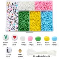 Alrededor De 3500 Piezas De Cuentas De Arroz De Vidrio Cuentas De Letras Cuentas De Cadena Para DIY Accesorios De Collar Y Pulsera Hechos a Mano Material De Plástico - details 11