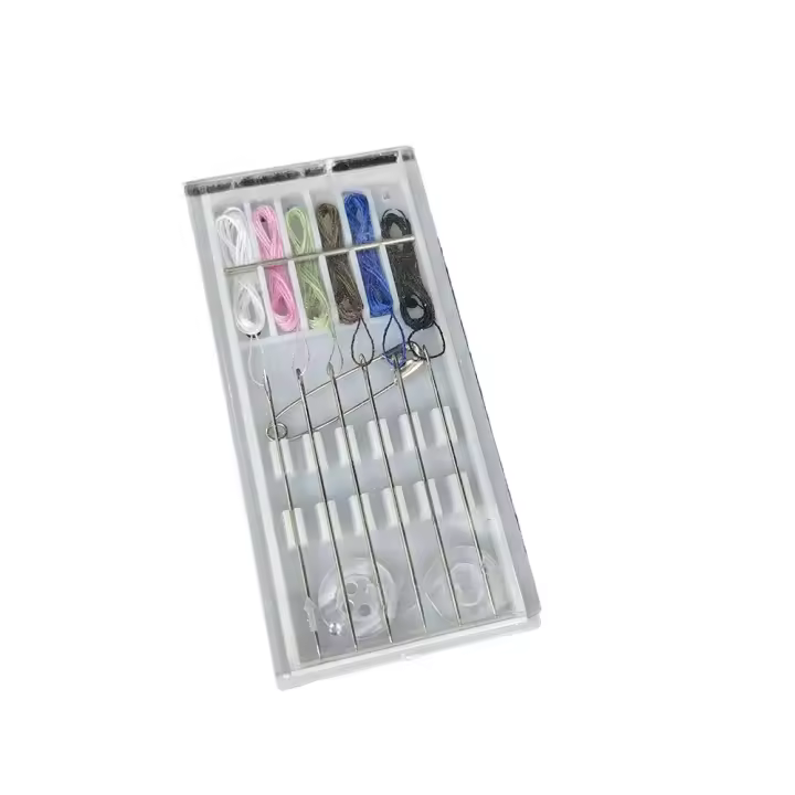 Caja De Costura Mini Portátil Para Viajes Y Dormitorios Estudiantes Multicolor Con Herramientas De Costura Y Botones - 1