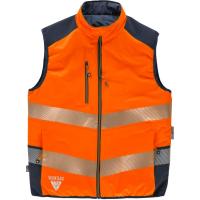 Workteam Chaleco Reversible Acolchado Alta Visibilidad Trabajo, Cintas Reflectantes Discontinuas. Unisex - details 2