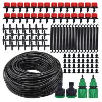 Sistema De Riego Por Drip Automático Portátil 20M Con Reguladores Ajustables Y Riegos Por Misting Kit De Riego Para Jardín Con Mangueira - details 0