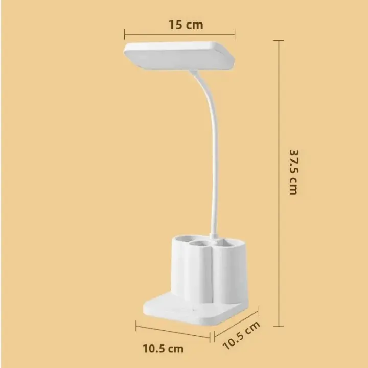 Lámpara De Escritorio LED Protección Ocular Para Estudio Dormitorio USB Potenciado Pequeña Lámpara De Mesa Para Dormitorio Lectura Antes De Dormir Moderna - 1