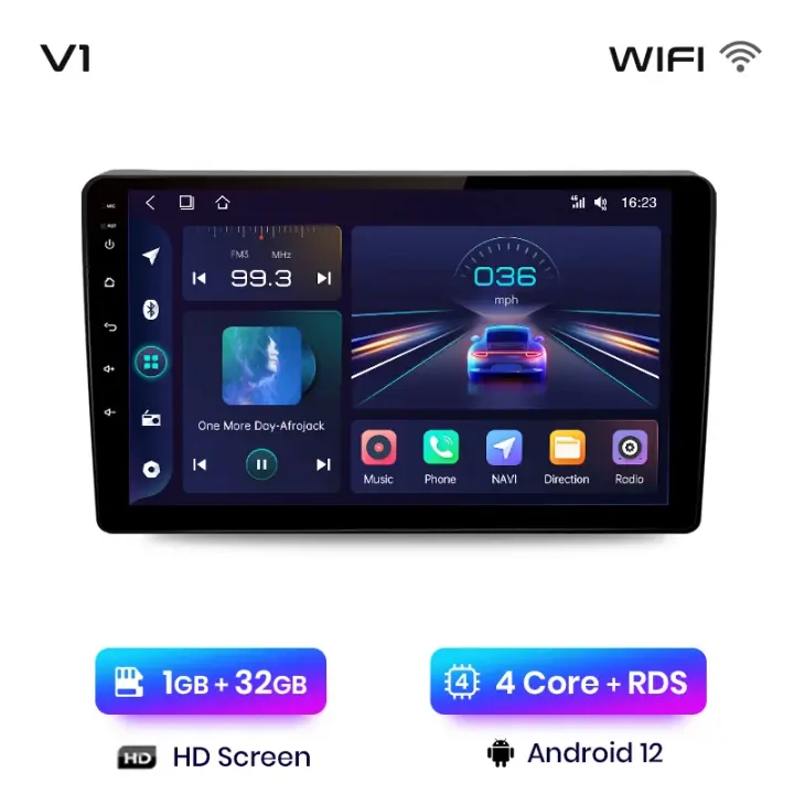 Junsun Android 13 inalámbrico CarPlay Android Auto Radio para Citroen Berlingo B9 Peugeot Partner 2008 2009 2010 2011 2012 2013 2014 2015 2016 2017 2018  2019 coche Multimedia navegación GPS autorradio - 1