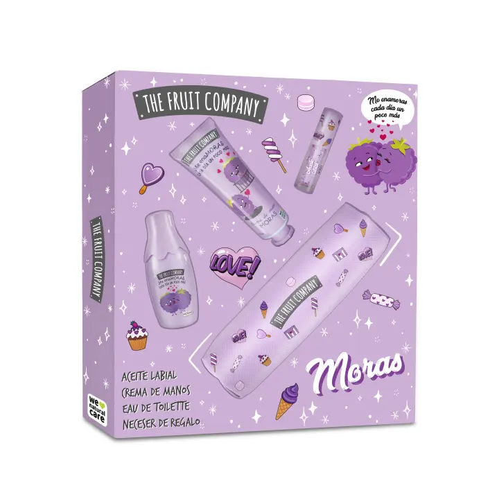Set regalo The Fruit Company Moras (colonia + crema manos + lip oil + estuche)-25520053 - 1