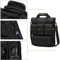 Bolsa Táctica Para Hombres De Exterior Con Sistema MOLLE En Tela De Nylon Camuflada Monedero De Hombro Para Deportes Herramientas Viaje Bolsa De Mano - details 2