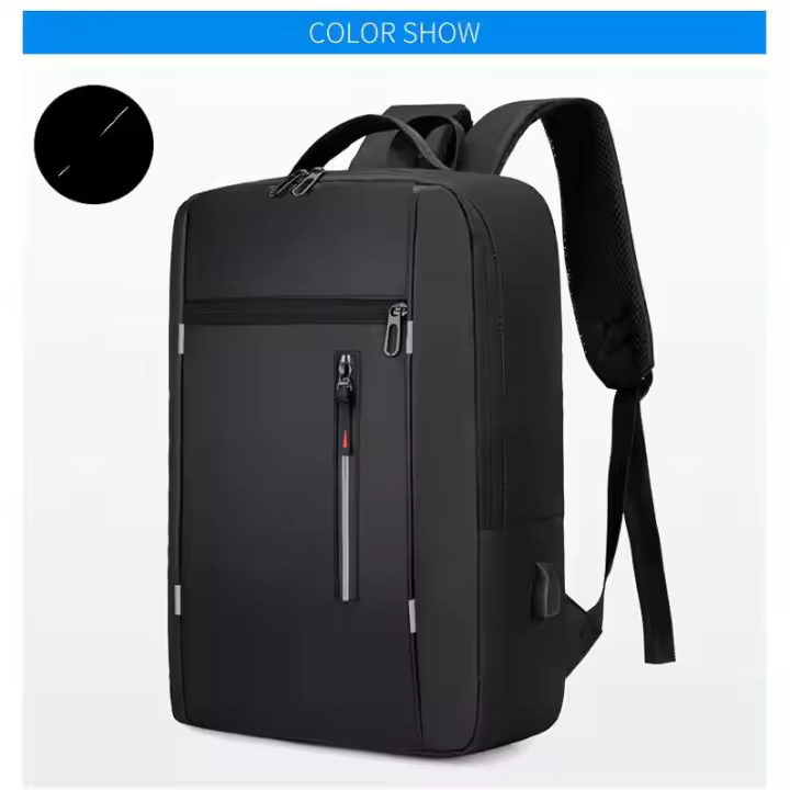 Mochila Negocios Impermeable Para Hombres Con USB Gran Capacidad 15.6 Pulgadas Para Laptop Mochila Escolar Bolsa De Viaje - 1