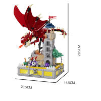 Bloques De Construcción De Dragón Mágico 2024 Torre De Guerra Bruja Legado Modelo De Monstruos Juguetes De Montaje Para Niños Regalo - details 6