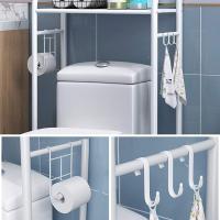 Organizador De Baño De 3 Niveles Sobre El Inodoro 160x50cm , Estante De Almacenamiento  Impermeable  Estante Organizador Multiusos  Ahorra Espacio con 3 Baldas  Patas Ajustables en Altura - details 3