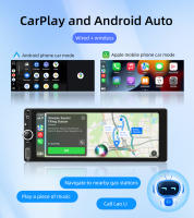 BQCC 1 Din Radio De Coche Con Pantalla IPS De 6.86 Pulgadas Android Auto Wireless Carplay RDS USB BT Carga Rápida Protección De Energía Tipo-C Estéreo - details 2