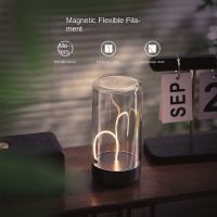 Luz Nocturna Portátil De Cuerda Cuántica Con Magnetismo Ambiental Carga Type-C Protección Para Los Ojos Para Dormitorio Estudio Camping Regalo De Navidad - details 2