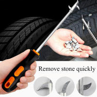 Herramienta De Limpieza De Neumáticos Con Gancho Y Destornillador Accesorio Para Eliminar Pedazos De Piedra Durable Para Reparación De Neumáticos - details 3