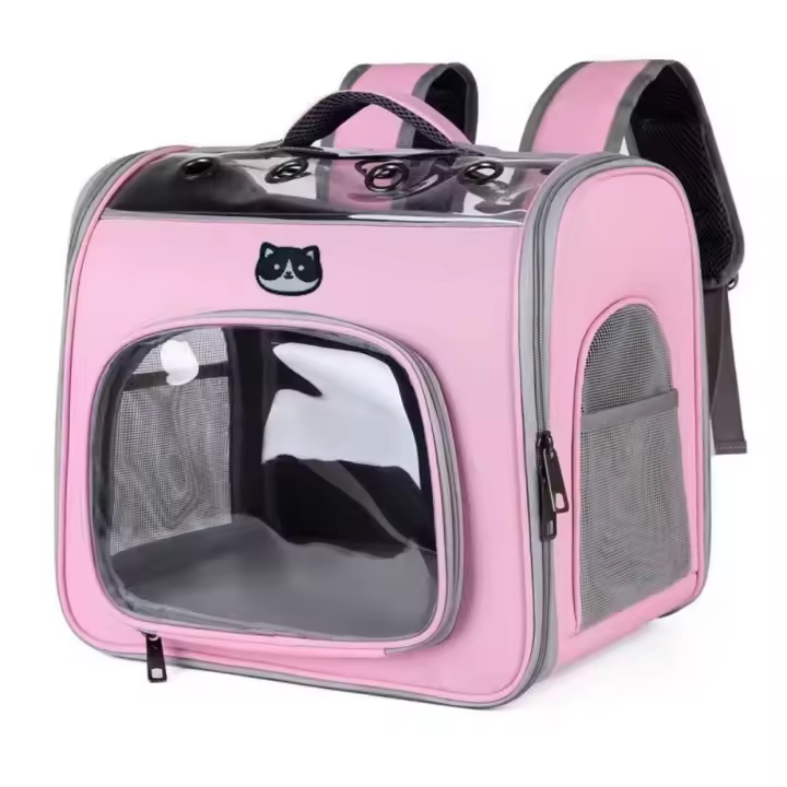 Transportadora plegable para mascotas, Bolsa transprabble portátil de Malla, con ventilación, impermeable, para perros y Gatos, fácil de realizar - 1