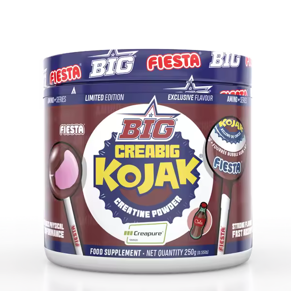 BIG Creabig Creapure Creatina Monohidrato 250g | Sabor Kojak Cola | Creatina Vegana y Pura - 1