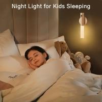 Luz Nocturna Sensor De Madera Sólida Recargable Portátil LED Para Interior Sensor De Movimiento Magnético Luz Nocturna Mano-Por-Hand - details 4