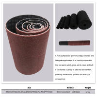 6Pcs Fibras De Enrosque Para Sándwich De Arena Con Papel De Oxiuro De Aluminio 80/120/240 Para Metal Y Carpintería Polvo - details 4