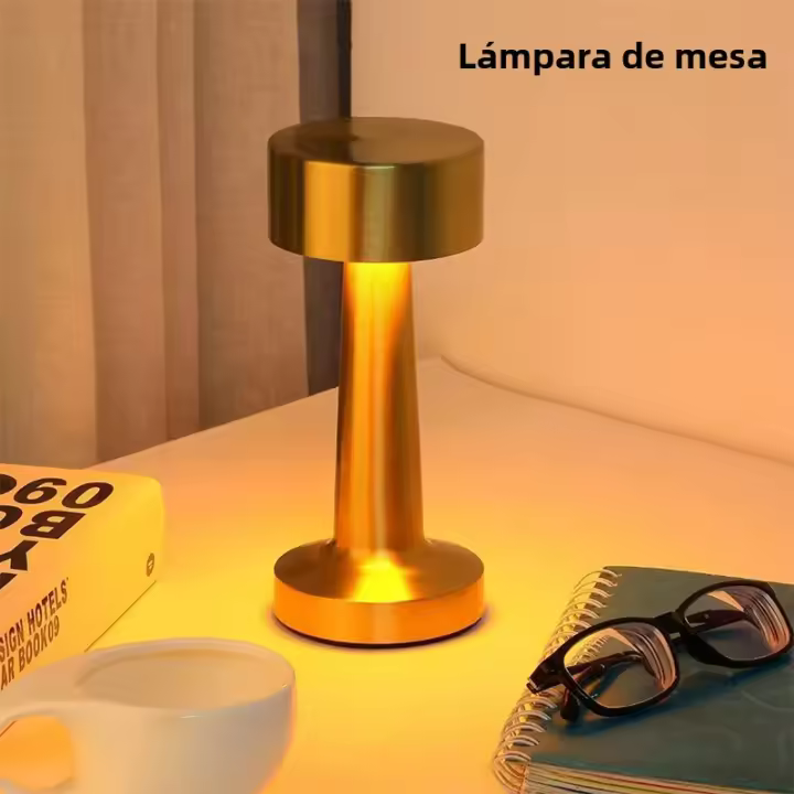 Lámpara De Mesa Recargable USB Táctil LED Para Decoración De Habitaciones Luz Nocturna De Ambiente Para Restaurante Barra Luz De Escritorio - 1