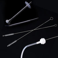 Kit De Limpieza Para Tiras De Beber 10Pcs Con Cepillo De Limpieza Y Mango Largo Material De Nylon Y Acero Inoxidable Reutilizable Para Tubos Y PIPAS - details 6