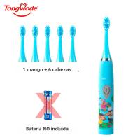 Cepillo De Dientes Eléctrico Para Niños Con Sonido Y Dibujos Animados Recargable Por USB Suave Impermeable Con Cabeza De Reemplazo - details 0