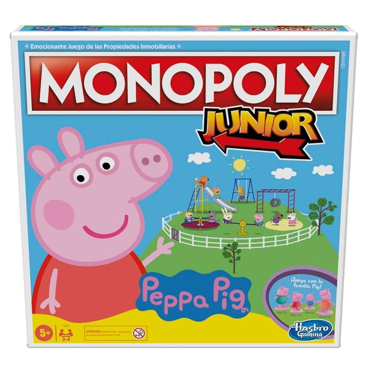 Hasbro Monopoly Júnior Peppa Pig Juego de Mesa Educativo para Niños 5-8 Años