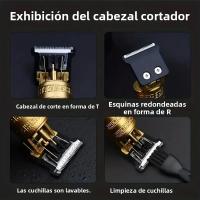 Cortadora De Pelo Eléctrica Portátil T9 Vintage Recargable Por USB Para Hombres Corte Seco Y Húmedo Acero Inoxidable 50 Minutos De Uso - details 10