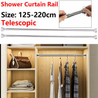 Barra De Cortina De Ducha Extensible En Acero Inoxidable Con Resorte Herramienta De Instalación Para Baño Y Cocina - details 1