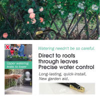 Boquilla De Latón Flexible Para Jardín Y Balcones 20/30/50cm Con Conector Rápido Para Riegera De Nieve 3/8" PE Tubo De Agua Dispersor De Fugas - details 3