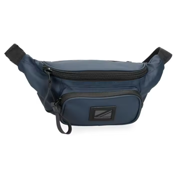 PEPE JEANS: RIÑONERA DE 2 COMPARTIMENTOS HOXTON-AZUL - 1