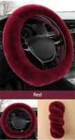Cubierta De Volante De Peluche Otter Rabbit Suave Y Fluffy Pack De 1 Ajuste Para Volantes De 13.4'' - 15.75'' - details 11