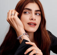 PANDORA  Colgante Dream con brillo, estrella hueca grabada, cuentas DIY 793512C01 - details 0