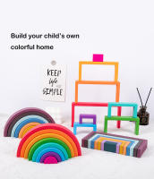 Juego De Colores Montessori De Madera Con 8 Capas Juguete De Pila De Bloques Coloridos Para Reconocimiento De Colores Y Construcción Para Niños De 4 a 6 Años - details 0