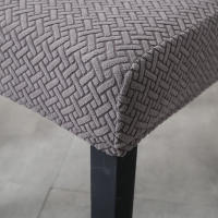 Funda De Silla De Comedor Elástica Gruesa Y Elegante Para Cocina Hotel Boda Banquete Cubierta De Silla Moderna En Tela Spandex/Poliéster - details 20