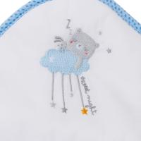 BimbiDreams Capa de baño 100% Algodón DULCES SUEÑOS blanco azul colección CHIC - details 1