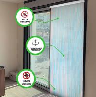 HOGUITA-Cortina Tiras PVC Para Puerta Exterior o Interior,Cortina Para Puerta Exterior Anti Insectos Mosquitos,12 Colores 90x210cm - details 3
