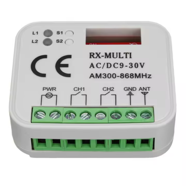 Receptor De Puerta De Garage RX MULTI 300-900MHZ AC/DC 9-30V Para Control De Puerta De Garage Transmisor Código Rolante FD060 - 1