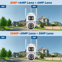 Cámara De Seguridad BESDER 8MP PTZ 5G HZ Wifi Con Visión Nocturna Y Detección De Humanos CCTV Exterior IP Protección IP Surveillance Para Interior Y Exterior - details 1