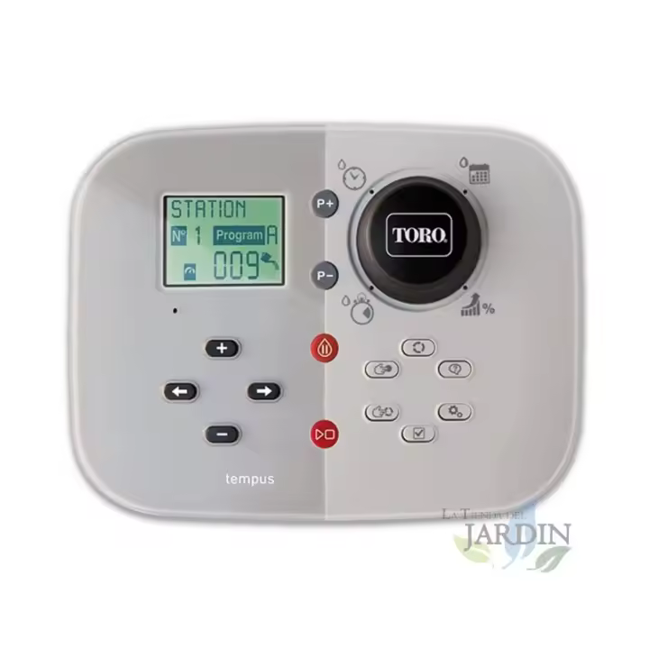 TORO Programador de riego Tempus Toro eléctrico 4 zonas interior | Temporizador riego automático - 1
