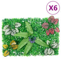 vidaXL Valla de Plantas Artificiales Enrejados Setos Verde 40x60 cm Cantidad 6 unidades, 24 unidades - details 0